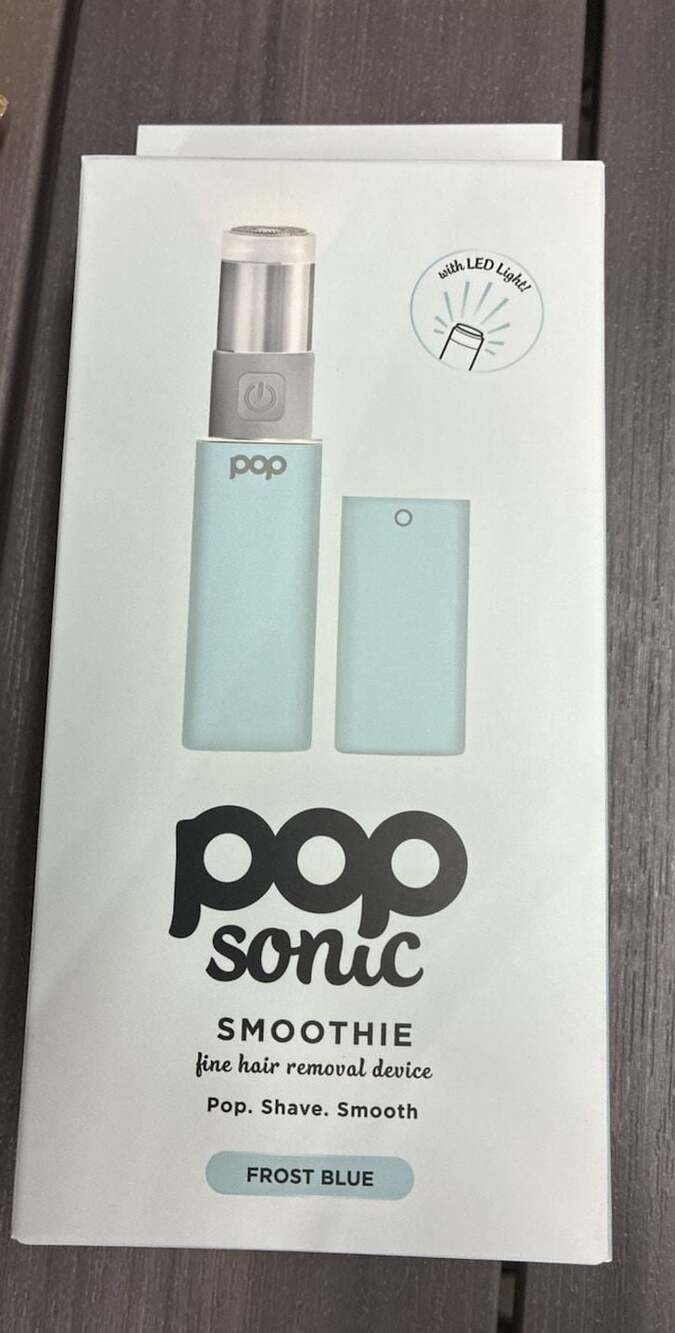 Pop Sonic Smoothie Fine Hair Removal Device - Frost Blue